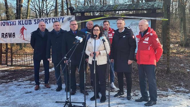 Trasy narciarskie Siedlce - konferencja ministra sportu i turystyki 