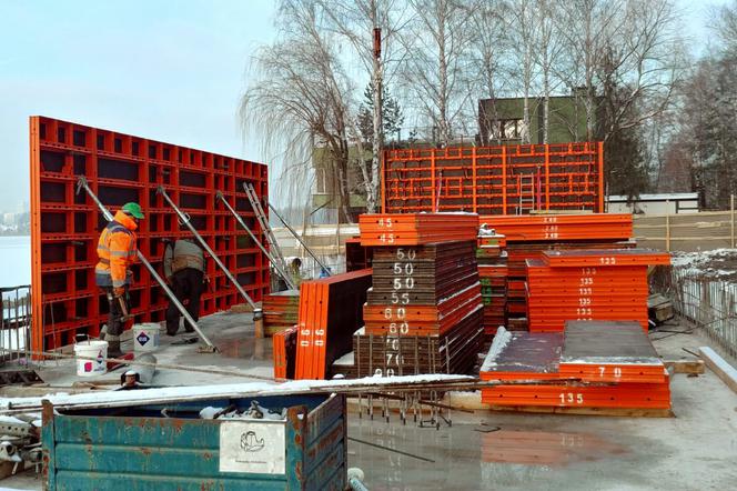 Budowa Przystani Kajakowej w Tychach nabiera tempa. Ma być gotowa do końca września