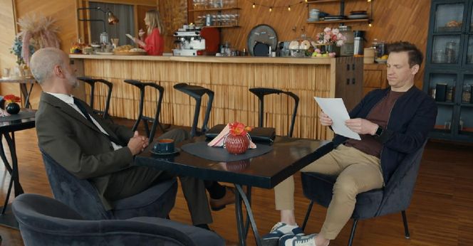 Barwy szczęścia, odcinek 3249. Kornel (Jakub Bohosiewicz), Dominika (Karolina Chapko), Łukasz (Michał Rolnicki)