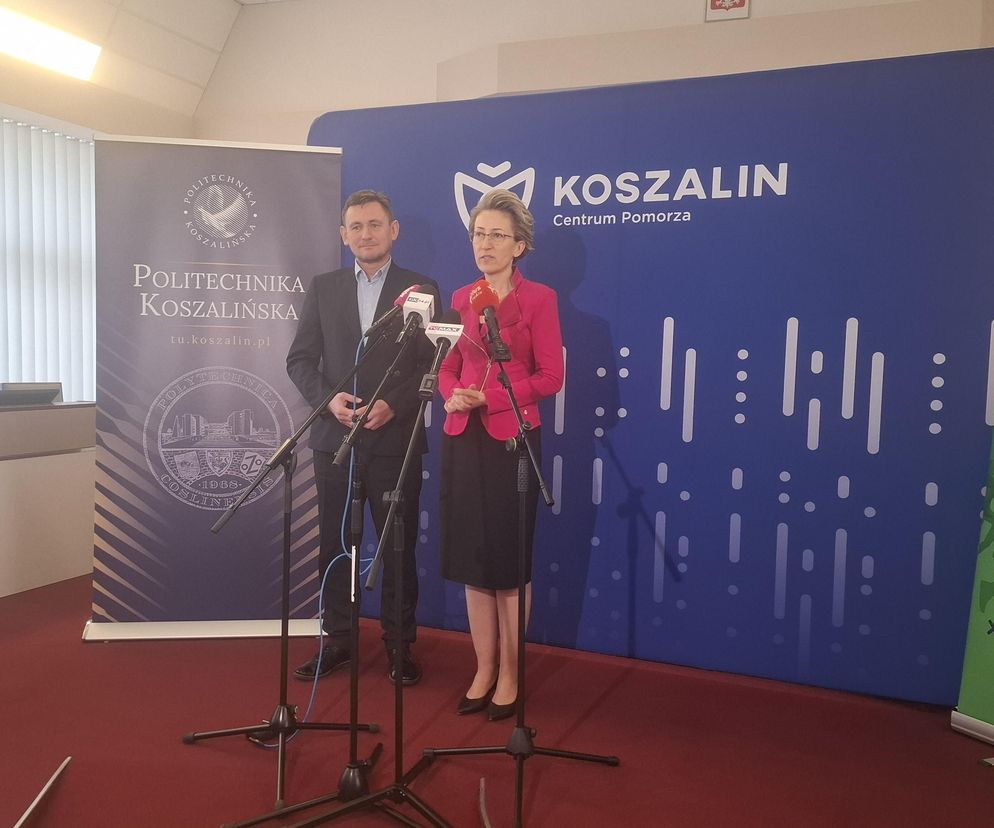 Informacje o konkursie przekazali rektor PK prof. Danuta Zawadzka oraz prezydent Koszalina Tomasz Sobieraj. 