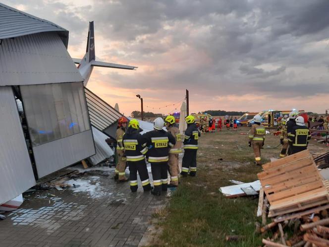 Wypadek samolotu w miejscowości Chrcynno