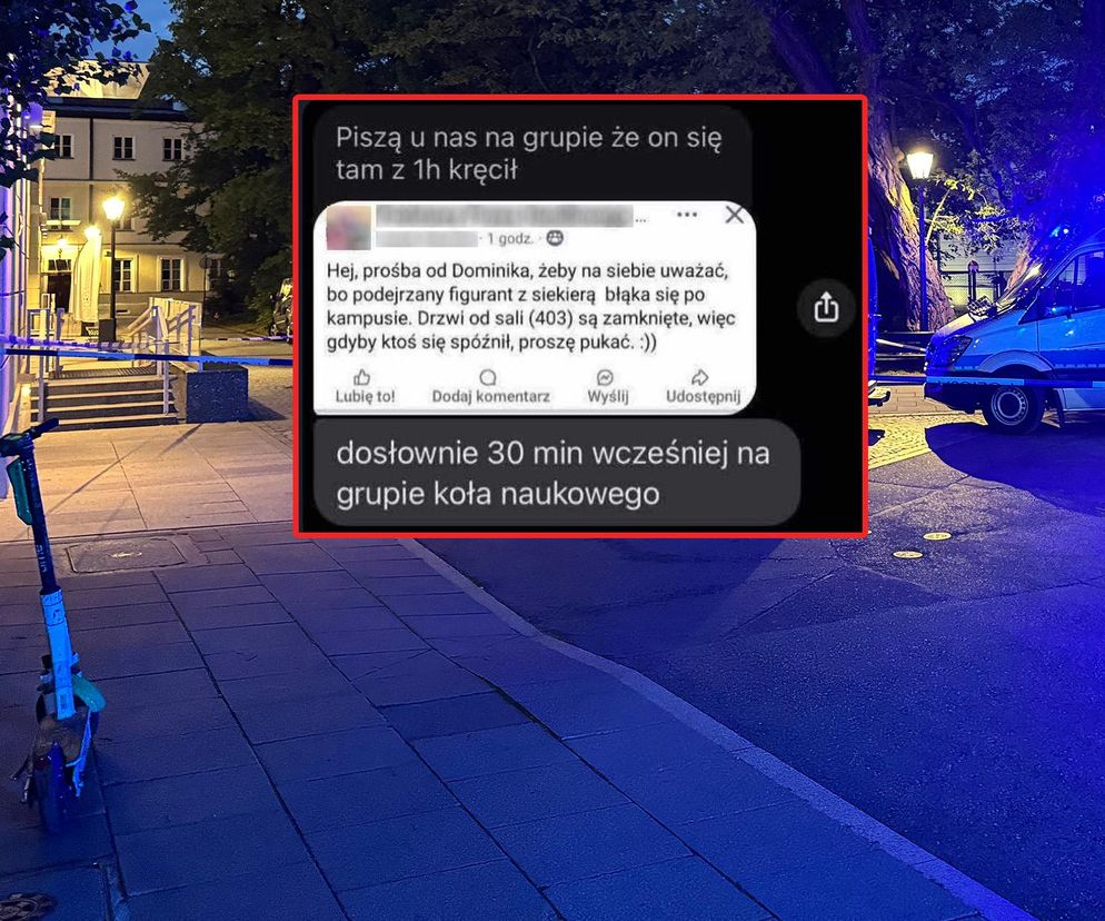 Studenci UW widzieli sprawcę z siekierą. Zamknęli drzwi, nagrali masakrę