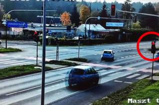 Przez skrzyżowanie na czerwonym! Policjanci po raz kolejny podglądali kierowców [WIDEO]