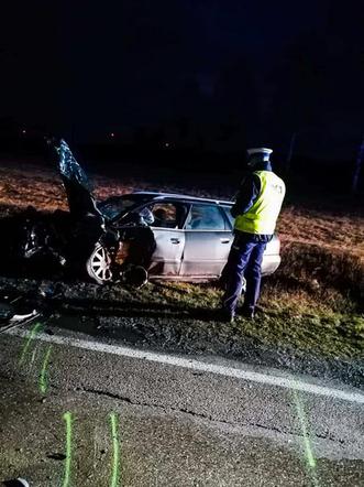 Taciewo. Jechał na czołówkę. Drugi kierowca musiał uciekać na pobocze