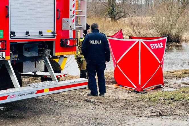 Makabryczne odkrycie pod Warszawą. Z bagna wyłowili zwłoki mężczyzny