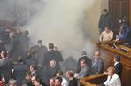 Zamieszki w parlamencie na Ukrainie 
