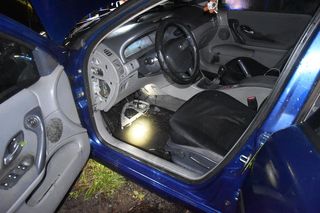 Auto wjechało do Obry