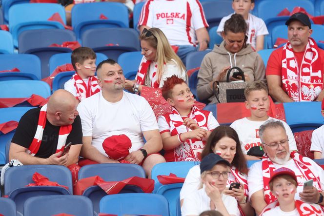 Kibice na meczu Polska - Mołdawia
