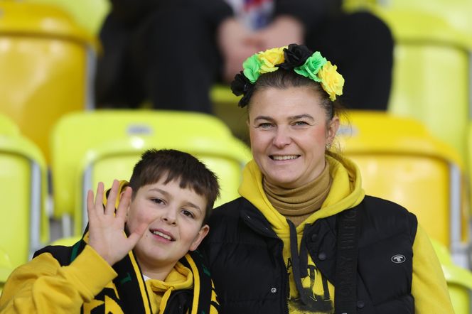 Kibice GKS Katowice na meczu z Piastem Gliwice 8.11.2025