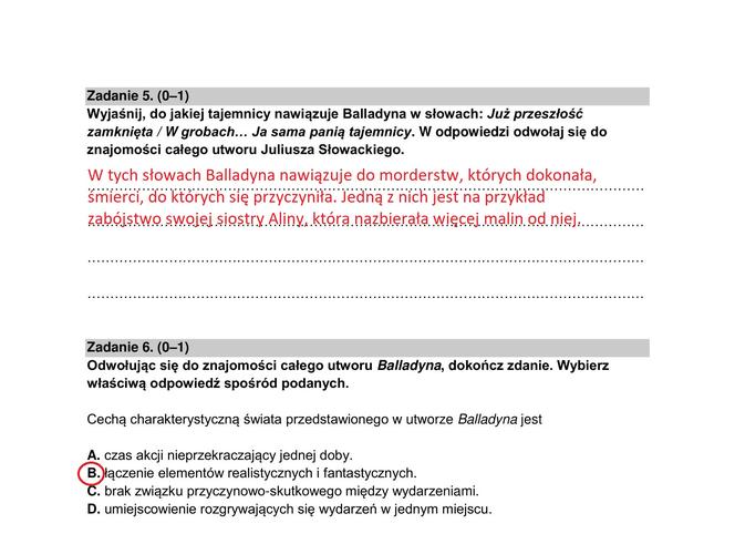 Uwaga! Są to sugerowane odpowiedzi naszego eksperta, które mogą być błędne!