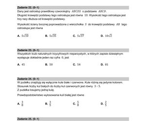 Matura 2025 - matematyka