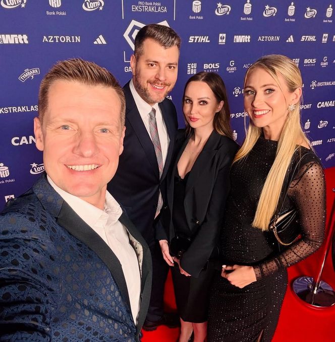 Rafał Mroczek na gali Ekstraklasy
