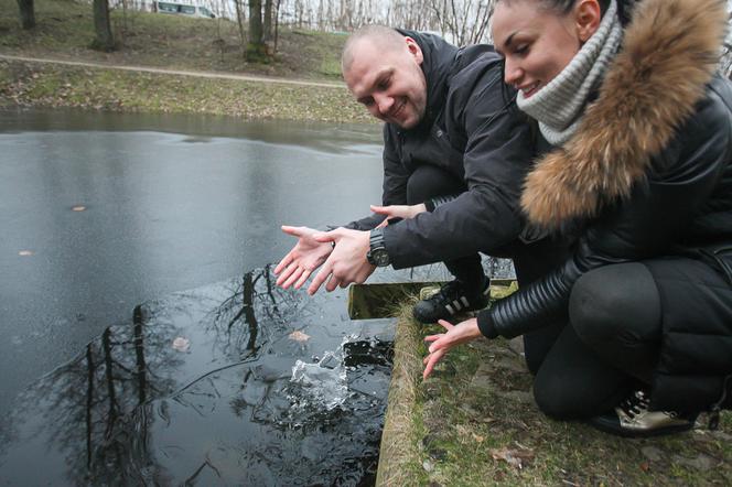 Krzysztof Głowacki, karp, narzeczona, Anna