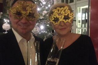 Sylwester z Andrzejem Dudą i Agatą Dudą