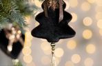 Ozdoby choinkowe w czarnym kolorze - Eurofirany
