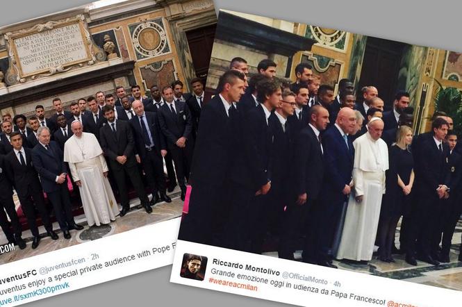 Papież Franciszek przyjął u siebie piłkarzy