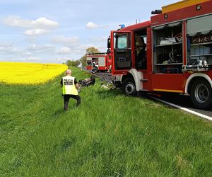 Tragiczny wypadek pod Wągrowcem! Nie żyją dwie osoby, w tym dziecko [ZDJĘCIA]