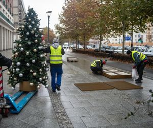 Montaż iluminacji świątecznej w Warszawie