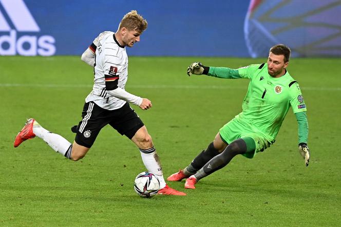 Timo Werner strzelił jednego z goli w wygranym meczu Niemców z Armenią (6:0).