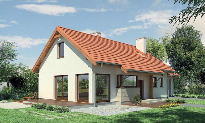 M141 Szum morza został zaprojektowany jako klasyczny dom parterowy