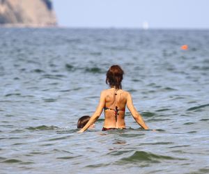 Marta Kaczyńska nad Bałykiem niczym grecka bogini!