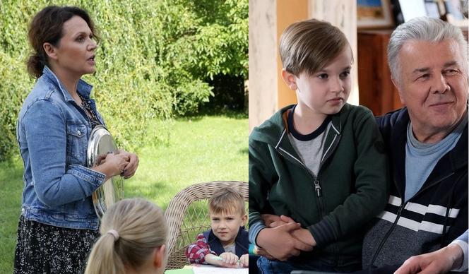 M jak miłość po wakacjach. Dzieci Kingi i Piotrka nie dowiedzą się o śmierci dziadka Wojtka Marszałka. Marysia zabierze wnuki do domu Mostowiaków - ZDJĘCIA
