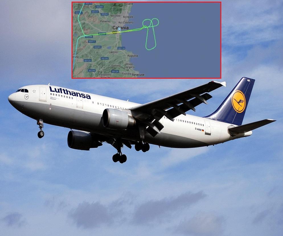 Pilot Lufthansy poproszony o zmianę kierunku lotu. Nakreślił na niebie 24-kilometrowy ślad w kształcie penisa. 