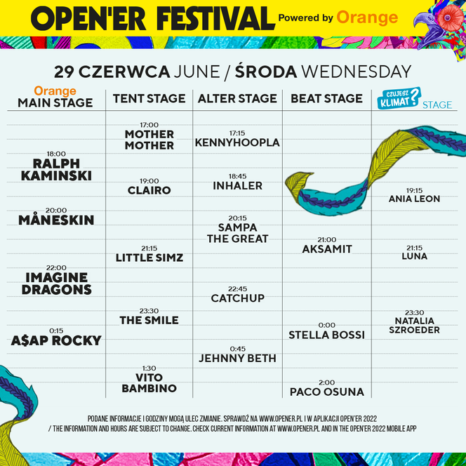 Open'er Festival 2022 - dzień 1