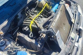 Łask. 18-latek jeździł po drodze zwykłym wrakiem! Jego seat nie miał nawet koła [ZDJĘCIA].