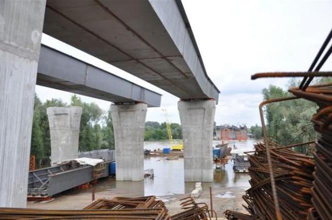Budowa Trasy Mostu Północnego (sierpień 2010, Warszawa)