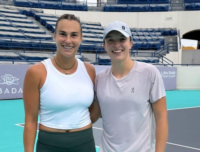 Iga Świątek i Aryna Sabalenka wprawiły fanów w osłupienie! Szalone harce na treningu!