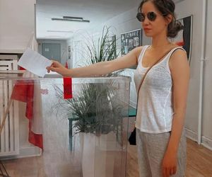 Wybory Prezydenckie 2025: Tak głosują gwiazdy w drugiej turze! Natalia Lesz