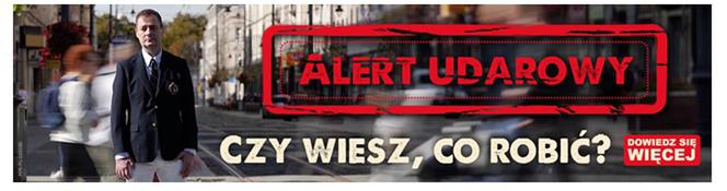 Jacek Rozenek i organizatorzy kampanii STOP UDAROM wysyłają do Polaków  ALERT UDAROWY