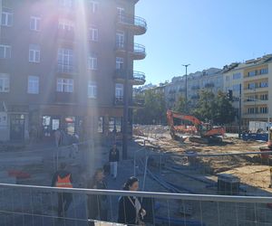 Budowa tramwaju na ul. Rakowieckiej w Warszawie