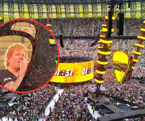 Ed Sheeran w Gdańsku. Niesamowite widowisko. Ponad 50 tys. ludzi na stadionie