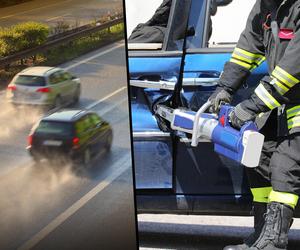 Dwóch obcokrajowców nie żyje! Strażacy musieli użyć ciężkiego sprzętu. Makabra na drodze