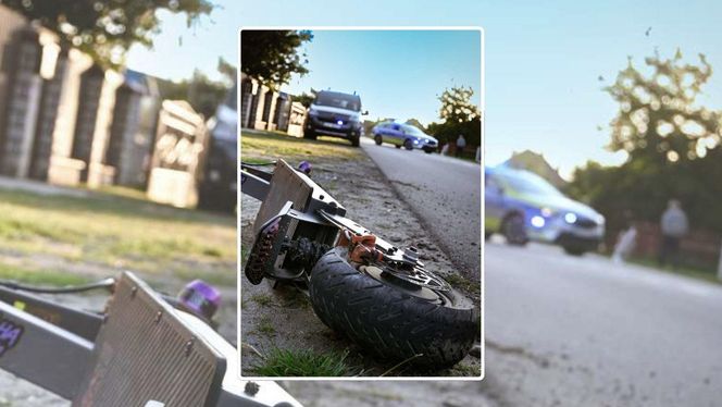 Krynka: Poważny wypadek na hulajnodze