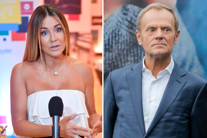 Małgorzata Rozenek i Donald Tusk