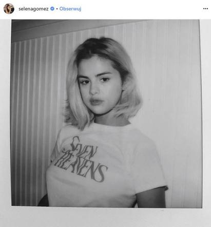 Selena Gomez jako blondynka
