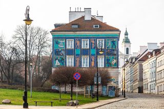 Mozaika na Mostowej 9a w Warszawie