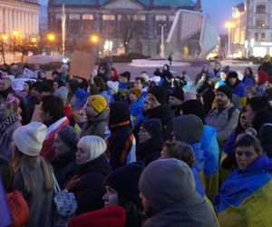 Manifestacja w trzecią rocznicę wybuchu wojny w Ukrainie