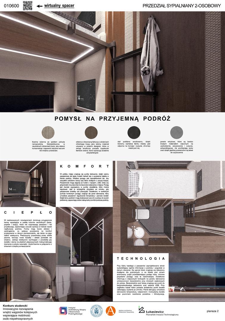 Tak mogą wyglądać wagony przyszłości.