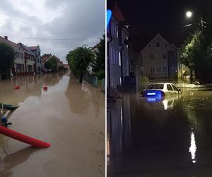 Zalane ulice, woda w budynkach. Dramatyczna sytuacja po ulewach