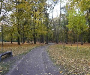 Park Lubomirskich w Białymstoku jesienią 