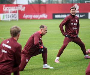 Trening polskich piłkarzy przed meczem z Nową Zelandią i Litwą