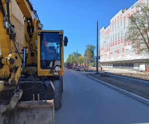 Budowa tramwaju na ul. Rakowieckiej w Warszawie
