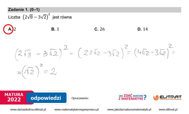  Matura 2022 matematyka. Odpowiedzi, pytania, arkusz CKE, zadania, rozwiązania [poziom podstawowy matematyka matura 5.05.2022]