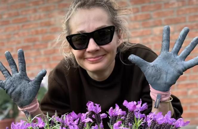 Małgorzata Socha wiosenne porządki w ogródku
