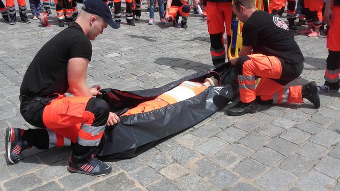 Protest ratowników medycznych we Wrocławiu