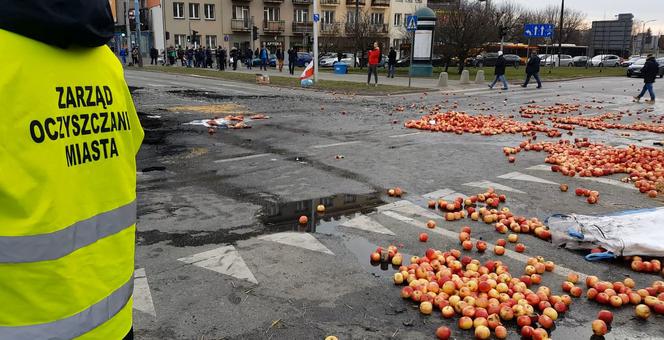Protest rolników w centrum Warszawy